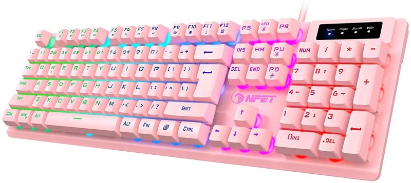 NPET-K10-Pink-Gaming-Keyboard